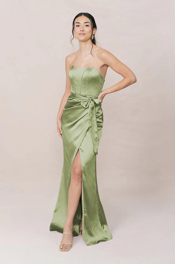 Amara Satin Dress | Made To Order - Image 165