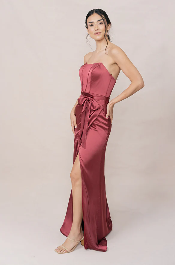 Amara Satin Dress | Made To Order - Image 3