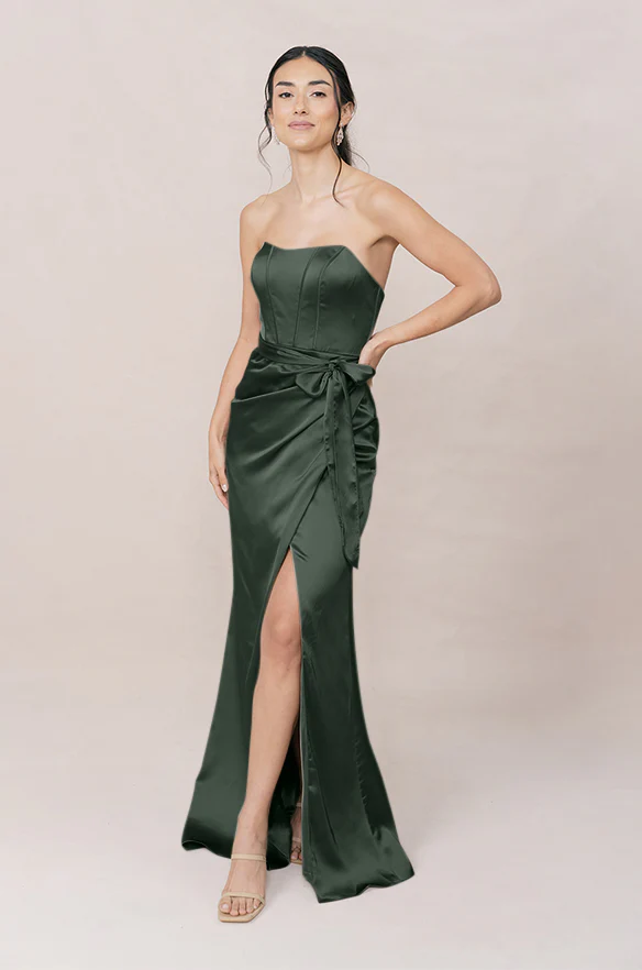 Amara Satin Dress | Made To Order - Image 30