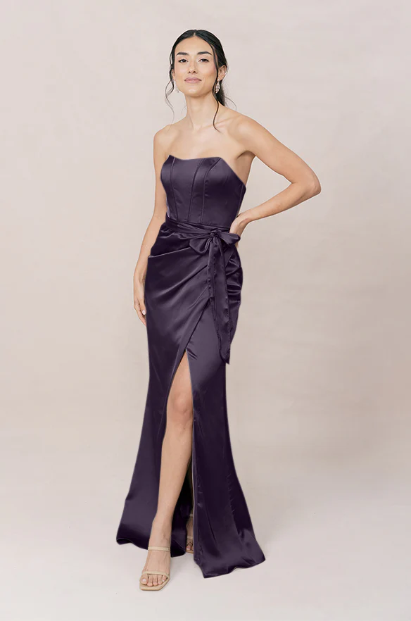 Amara Satin Dress | Made To Order - Image 36
