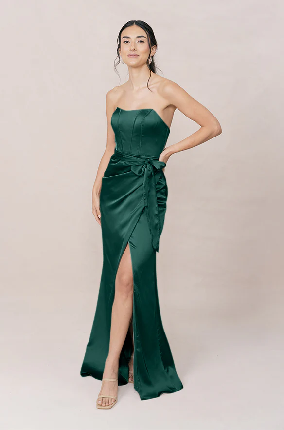 Amara Satin Dress | Made To Order - Image 38