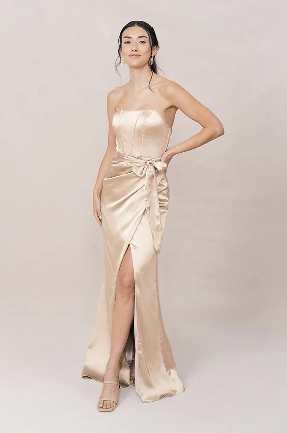 Amara Satin Dress | Made To Order - Image 46