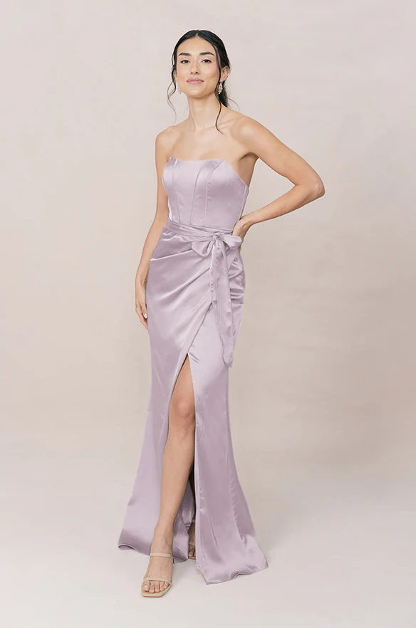 Amara Satin Dress | Made To Order - Image 60