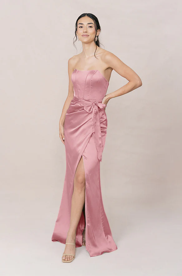 Amara Satin Dress | Made To Order - Image 86