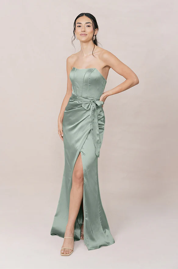 Amara Satin Dress | Made To Order - Image 90