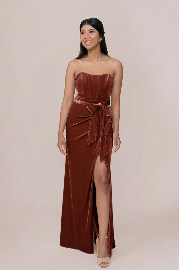 Amara Velvet Dress | Made To Order - Image 26