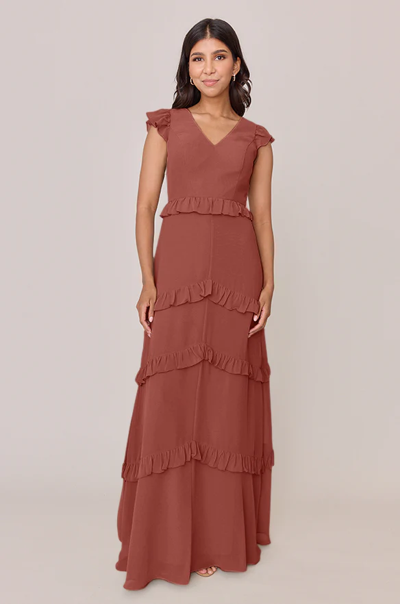 Amelia Chiffon Dress | Made To Order - Image 21