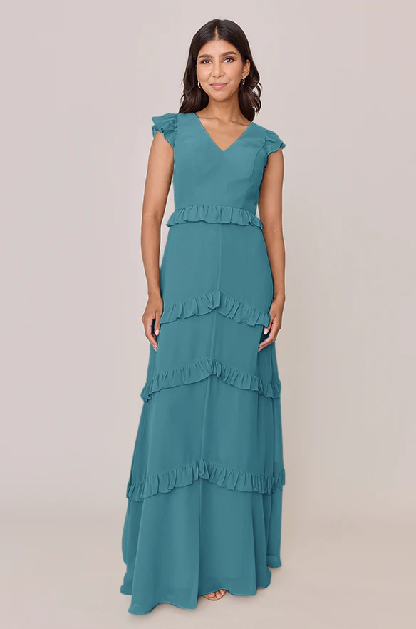 Amelia Chiffon Dress | Made To Order - Image 27