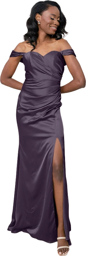Ariel Convertible Satin Dress | Made To Order - Image 155