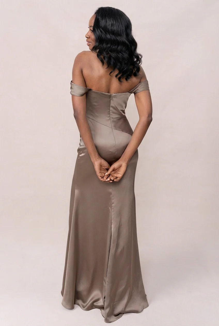 Ariel Convertible Satin Dress | Made To Order - Image 164