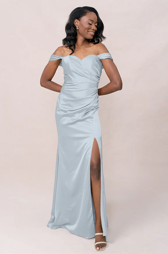 Ariel Convertible Satin Dress | Made To Order - Image 36