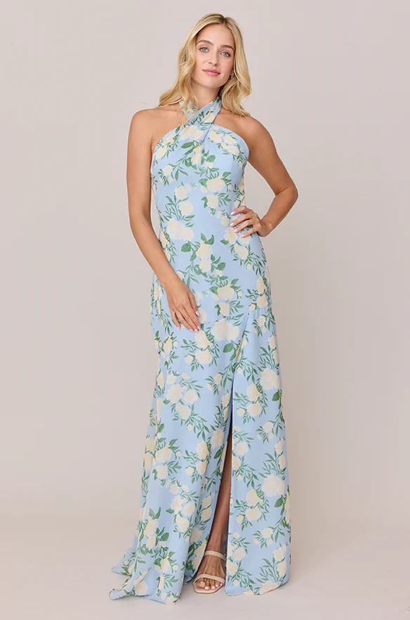 Athena Chiffon Floral Print Dress | Made To Order - Image 22