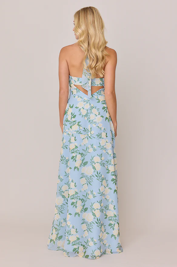 Athena Chiffon Floral Print Dress | Made To Order - Image 23