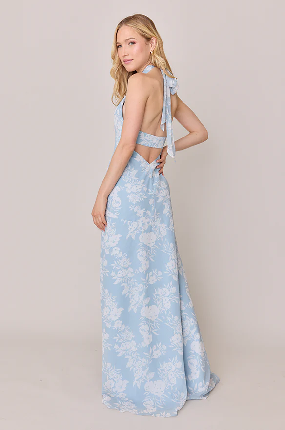 Athena Chiffon Floral Print Dress | Made To Order - Image 25