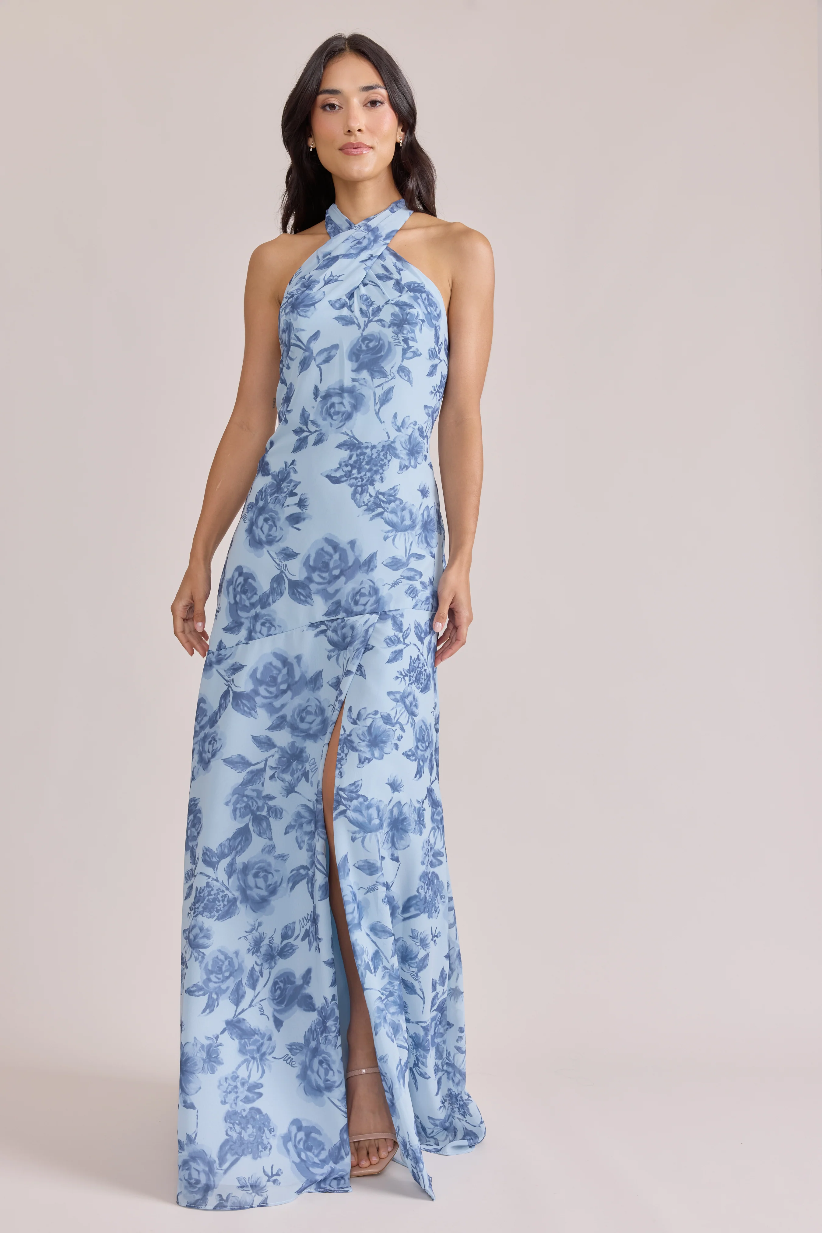 Athena Chiffon Floral Print Dress | Made To Order - Image 3