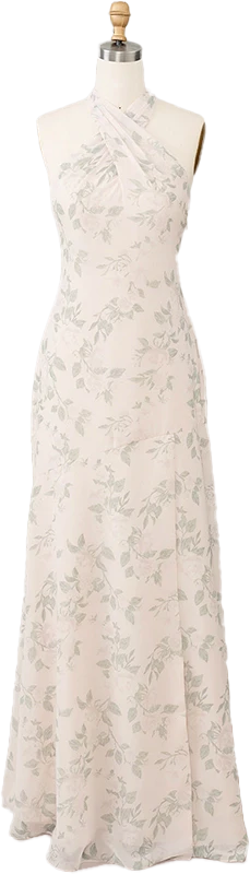 Athena Chiffon Floral Print Dress | Made To Order - Image 30