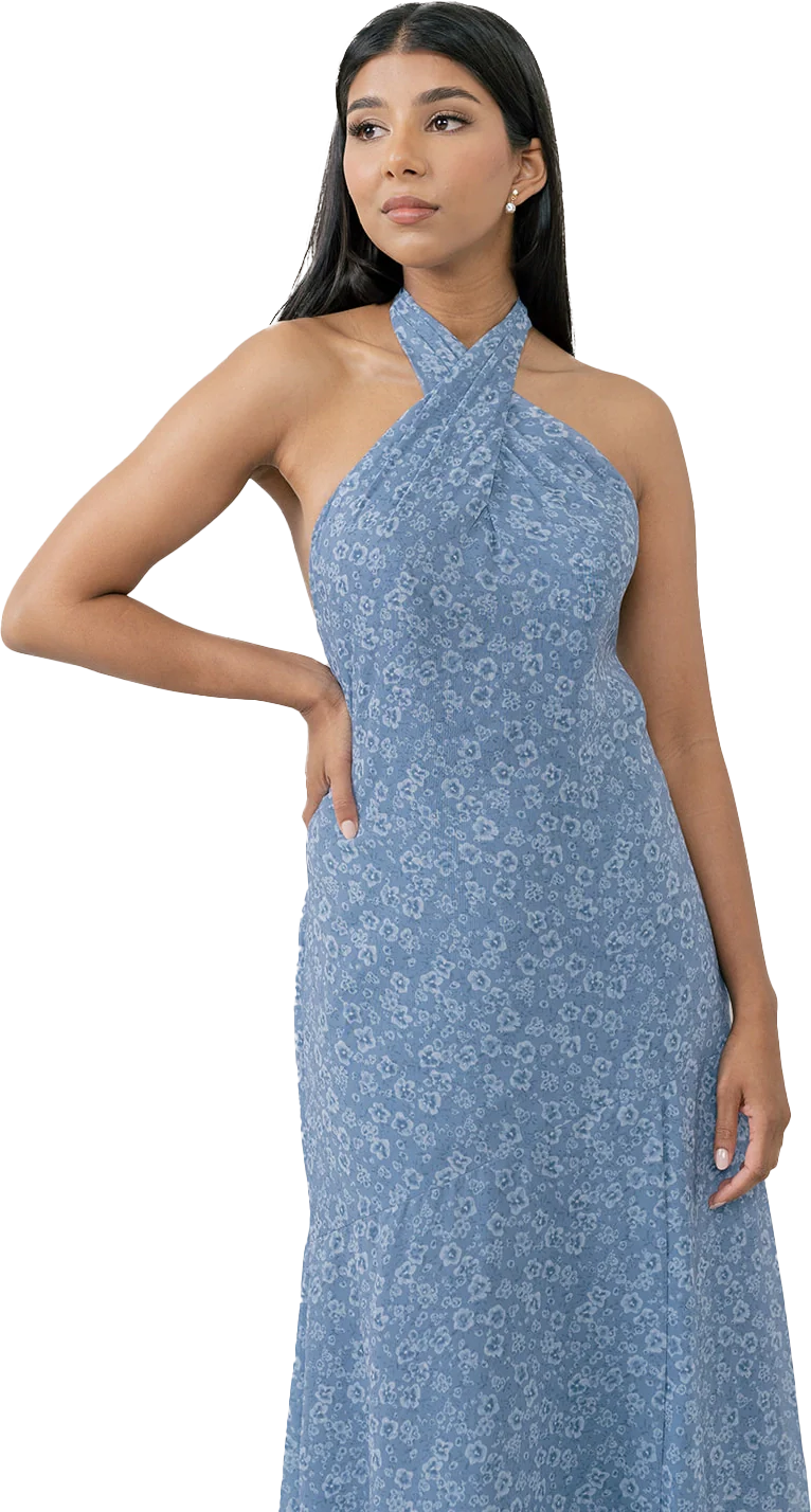 Athena Chiffon Floral Print Dress | Made To Order - Image 37