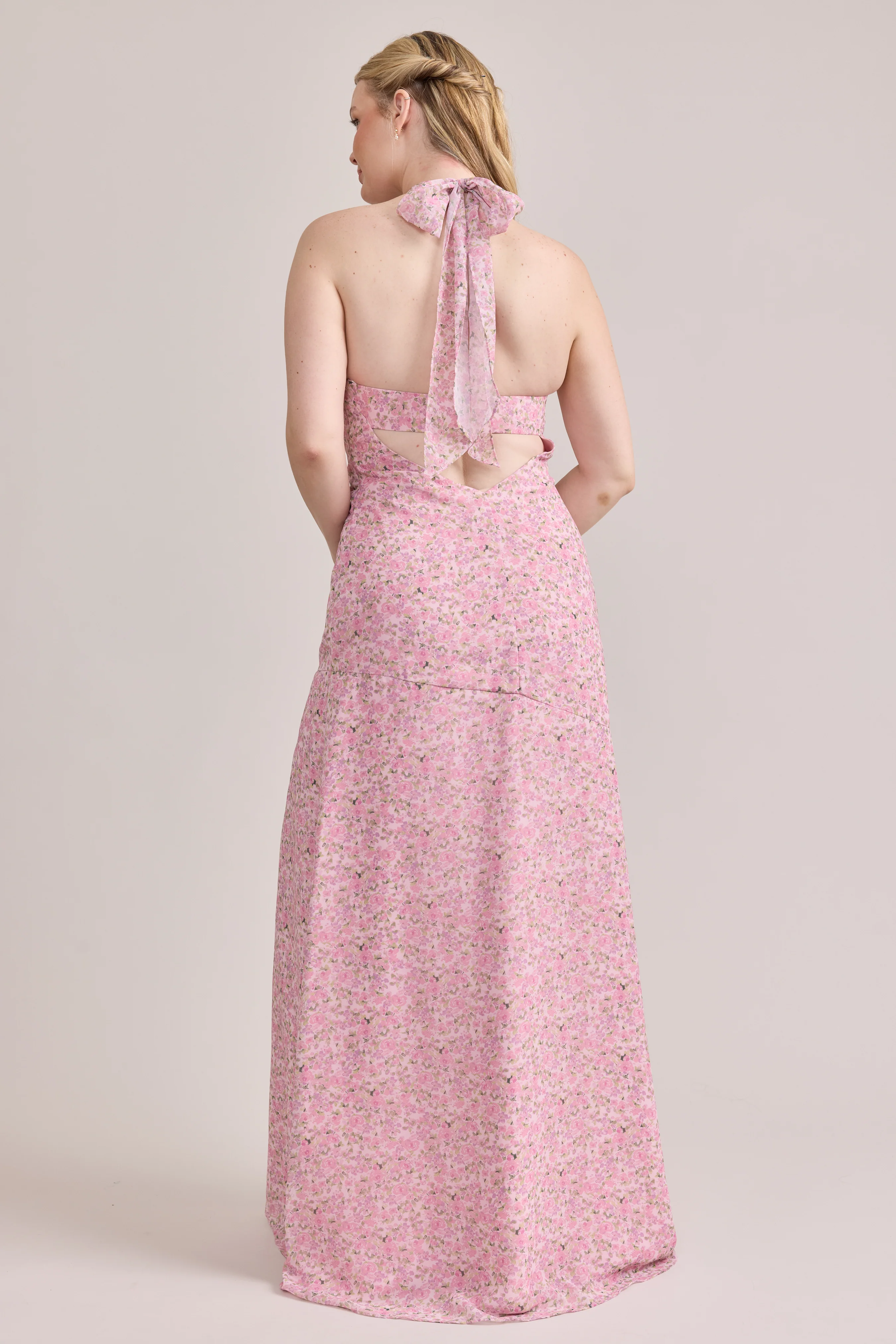 Athena Chiffon Floral Print Dress | Made To Order - Image 51