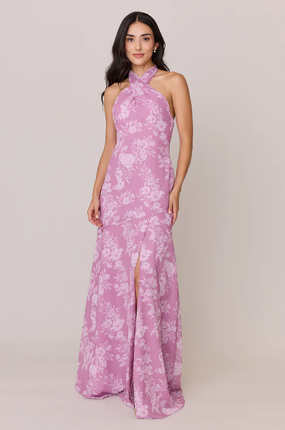Athena Chiffon Floral Print Dress | Made To Order - Image 8