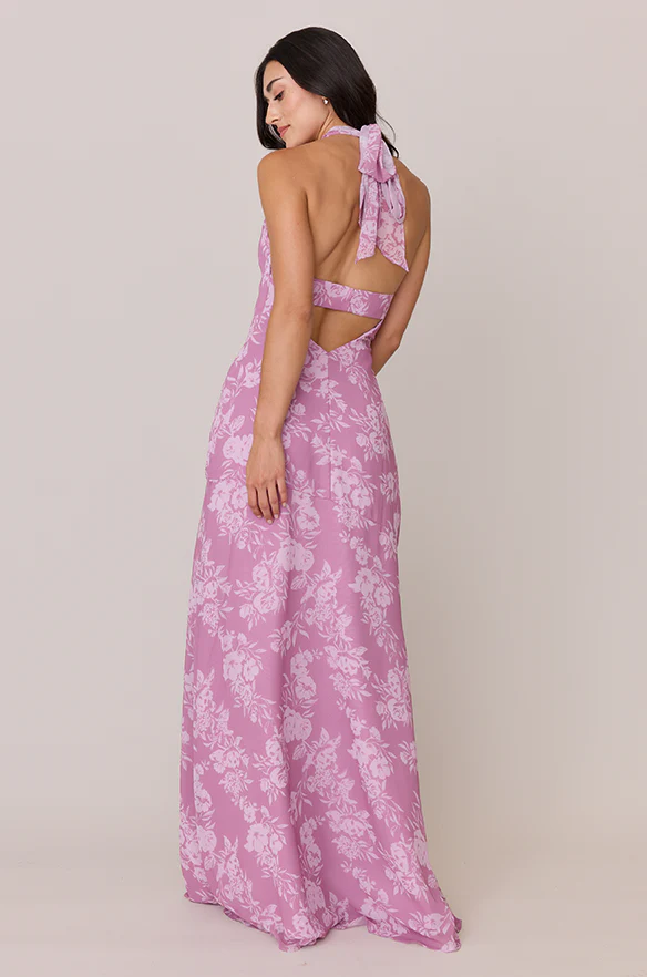 Athena Chiffon Floral Print Dress | Made To Order - Image 9