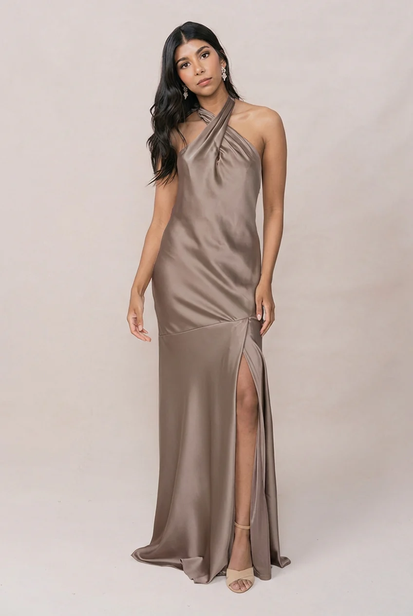 Athena Satin Dress | Made To Order - Image 170