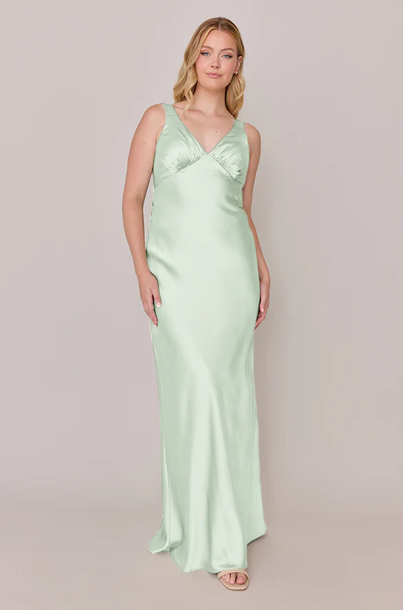 Audrey Satin Dress | Made To Order - Image 121