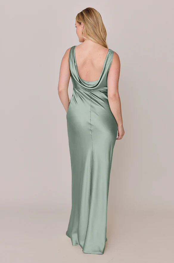 Audrey Satin Dress | Made To Order - Image 142