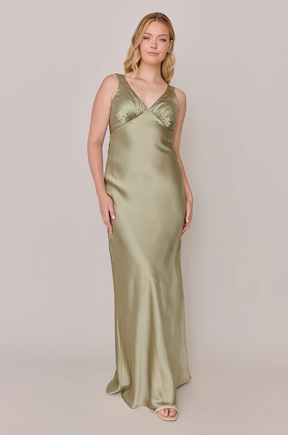 Audrey Satin Dress | Made To Order - Image 145