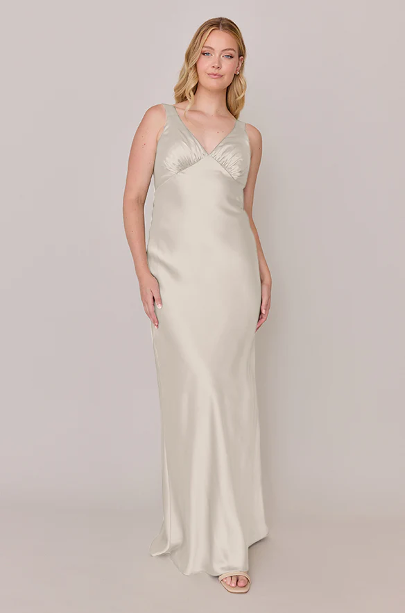 Audrey Satin Dress | Made To Order - Image 153