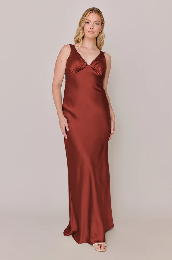 Audrey Satin Dress | Made To Order - Image 165