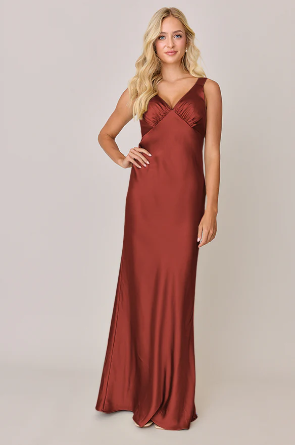 Audrey Satin Dress | Made To Order - Image 167