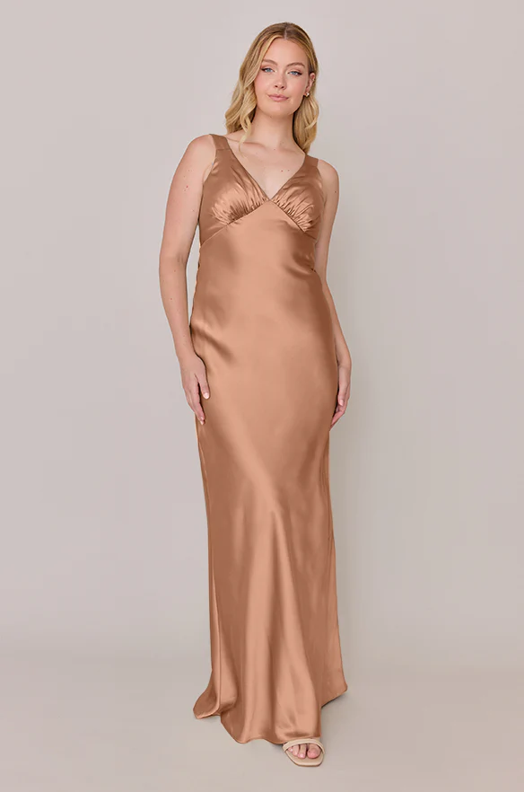 Audrey Satin Dress | Made To Order - Image 169