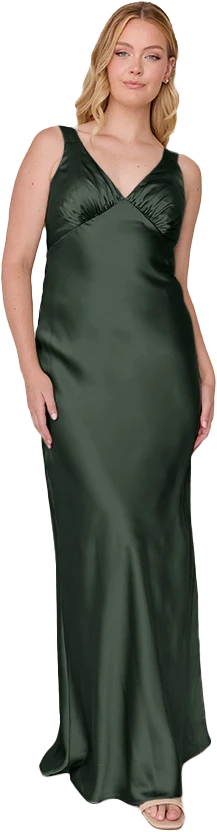 Audrey Satin Dress | Made To Order - Image 196