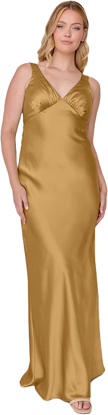 Audrey Satin Dress | Made To Order - Image 204