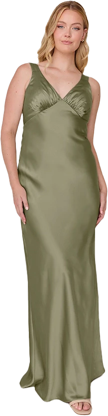 Audrey Satin Dress | Made To Order - Image 215