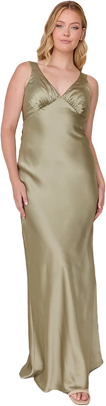 Audrey Satin Dress | Made To Order - Image 228