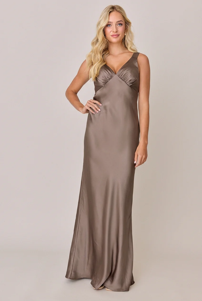 Audrey Satin Dress | Made To Order - Image 243