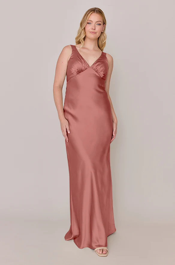 Audrey Satin Dress | Made To Order - Image 39