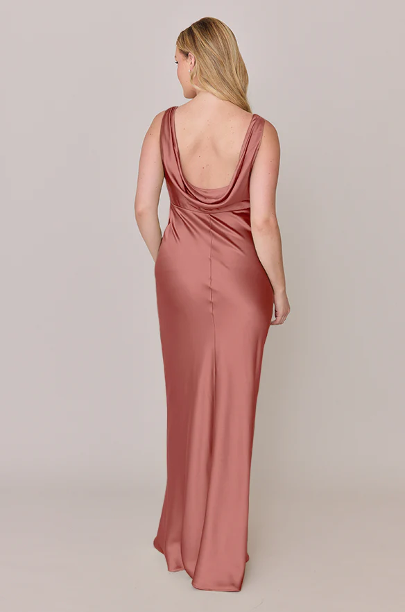 Audrey Satin Dress | Made To Order - Image 40