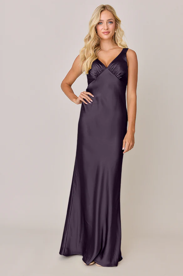 Audrey Satin Dress | Made To Order - Image 48