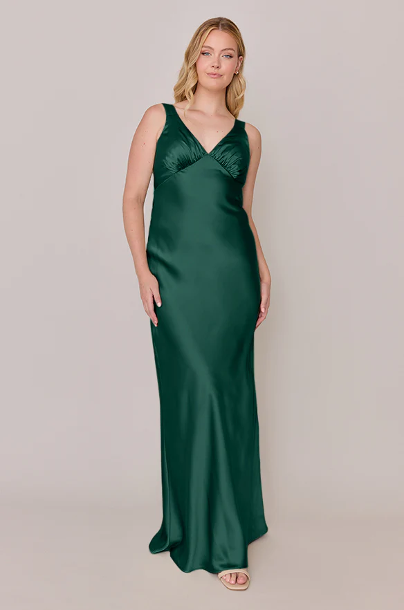 Audrey Satin Dress | Made To Order - Image 49