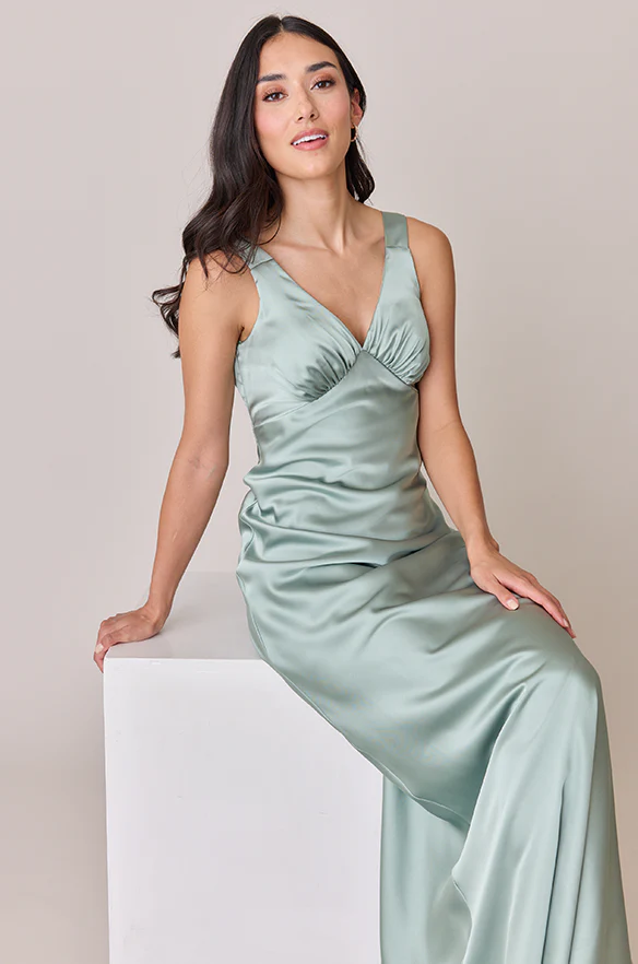 Audrey Satin Dress | Made To Order - Image 5