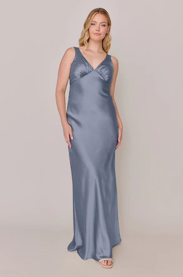 Audrey Satin Dress | Made To Order - Image 56