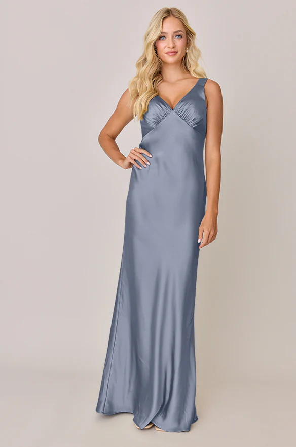 Audrey Satin Dress | Made To Order - Image 58
