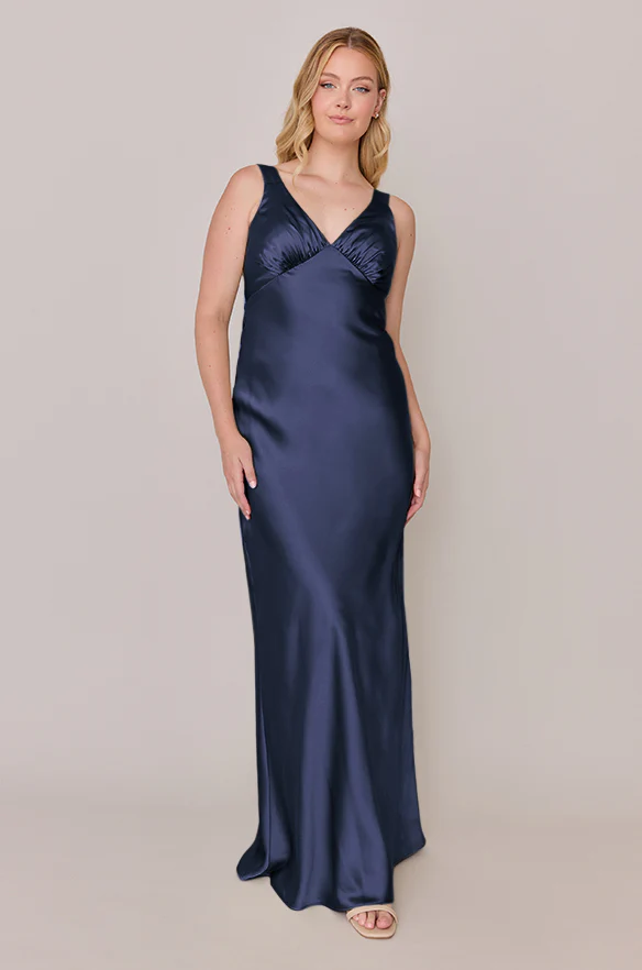 Audrey Satin Dress | Made To Order - Image 73