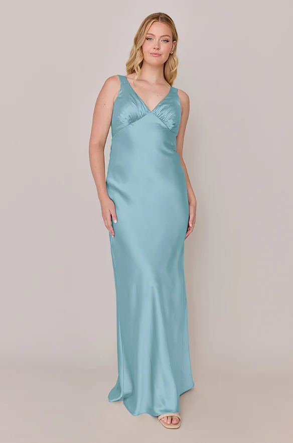 Audrey Satin Dress | Made To Order - Image 77