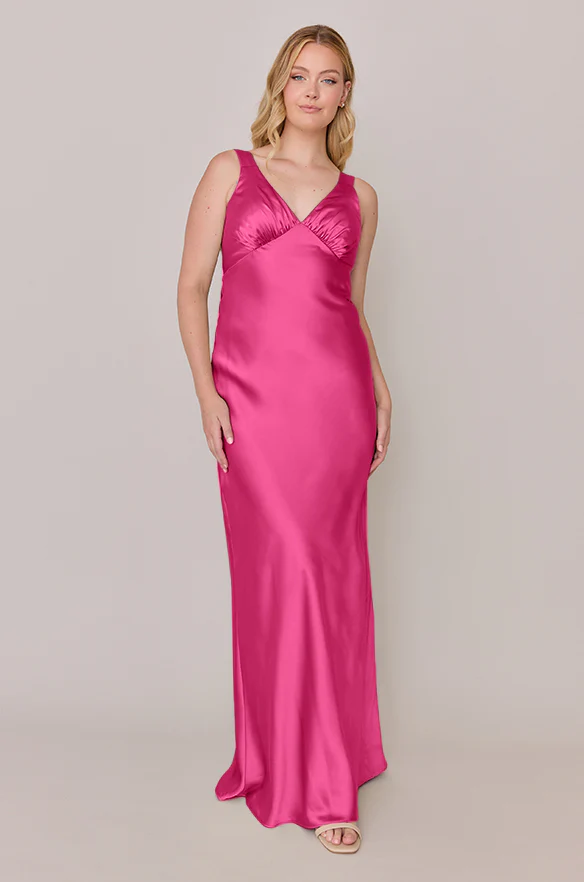 Audrey Satin Dress | Made To Order - Image 93