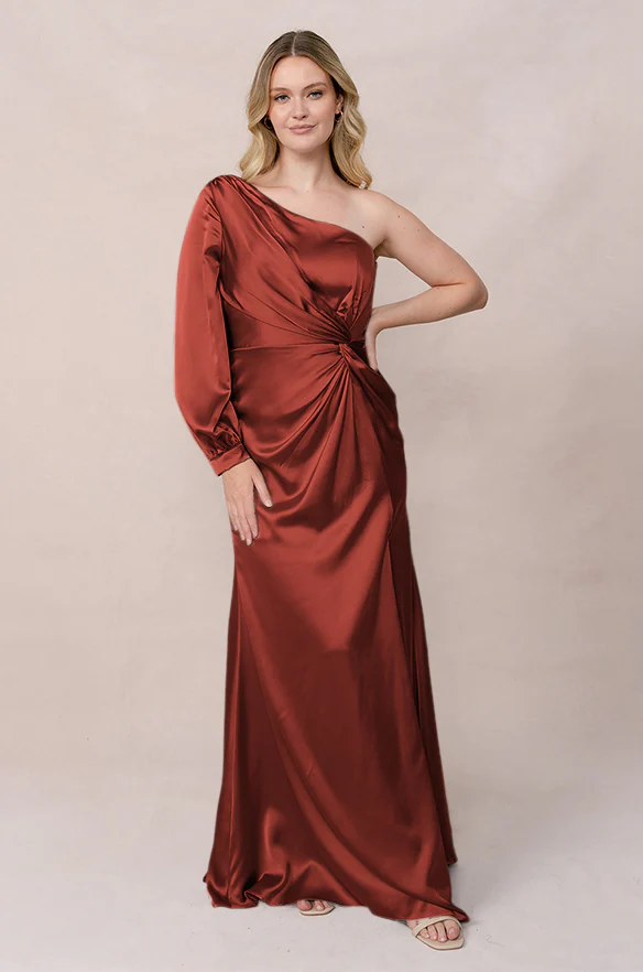 Aurora Satin Dress | Made To Order - Image 97