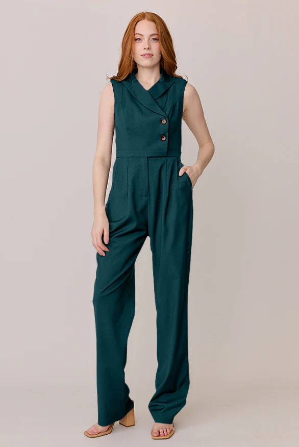 Blake Crepe Jumpsuit | Made To Order - Image 17