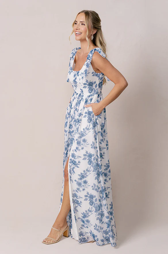 Bowie Chiffon Floral Print Dress | Made To Order - Image 20